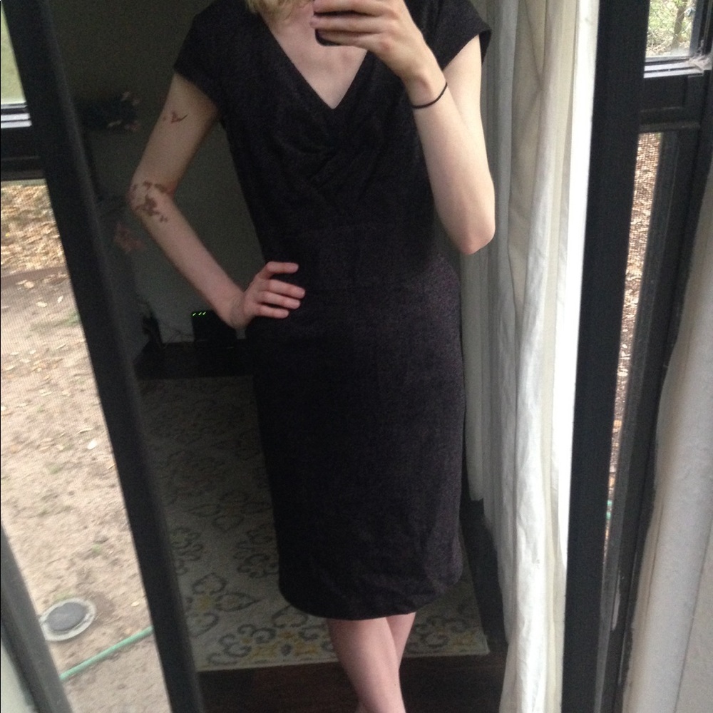 Nordstrom Entier Classiques Purple Wool Dress